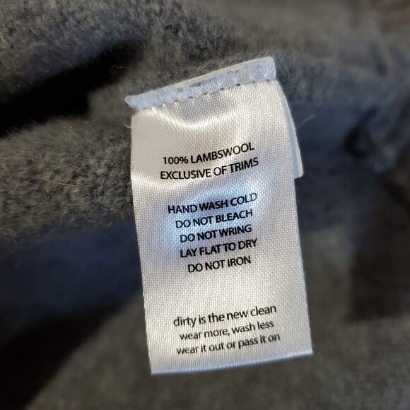 Toad & Co Aleutia 100% Wool Crew Sweater Womens Size M Gray Black Nordic - Picture 10 of 12